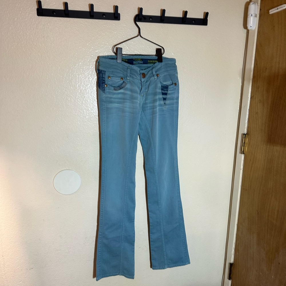 Vintage y2k sergeant pepper low rise blue jeans